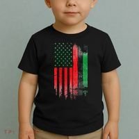 Juneteenth Red Green Black History American African flag Toddler T-Shirt thumb 2