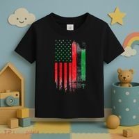 Juneteenth Red Green Black History American African flag Toddler T-Shirt thumb 3