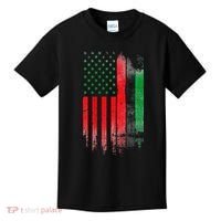 Juneteenth Red Green Black History American African flag Kids T-Shirt thumb 0