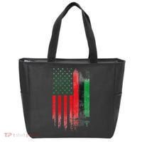 Juneteenth Red Green Black History American African flag Tote Bag thumb 0