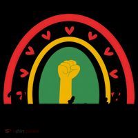 Juneteenth Rainbow Heart Fist Coffee Mug thumb 5