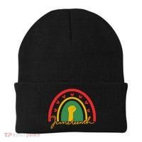 Juneteenth Rainbow Heart Fist Beanie thumb 0