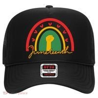 Juneteenth Rainbow Heart Fist Hat thumb 0