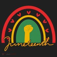 Juneteenth Rainbow Heart Fist Hat thumb 2