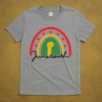 Juneteenth Rainbow Heart Fist T-Shirt thumb 5