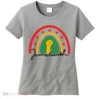 Juneteenth Rainbow Heart Fist Women's T-Shirt thumb 0