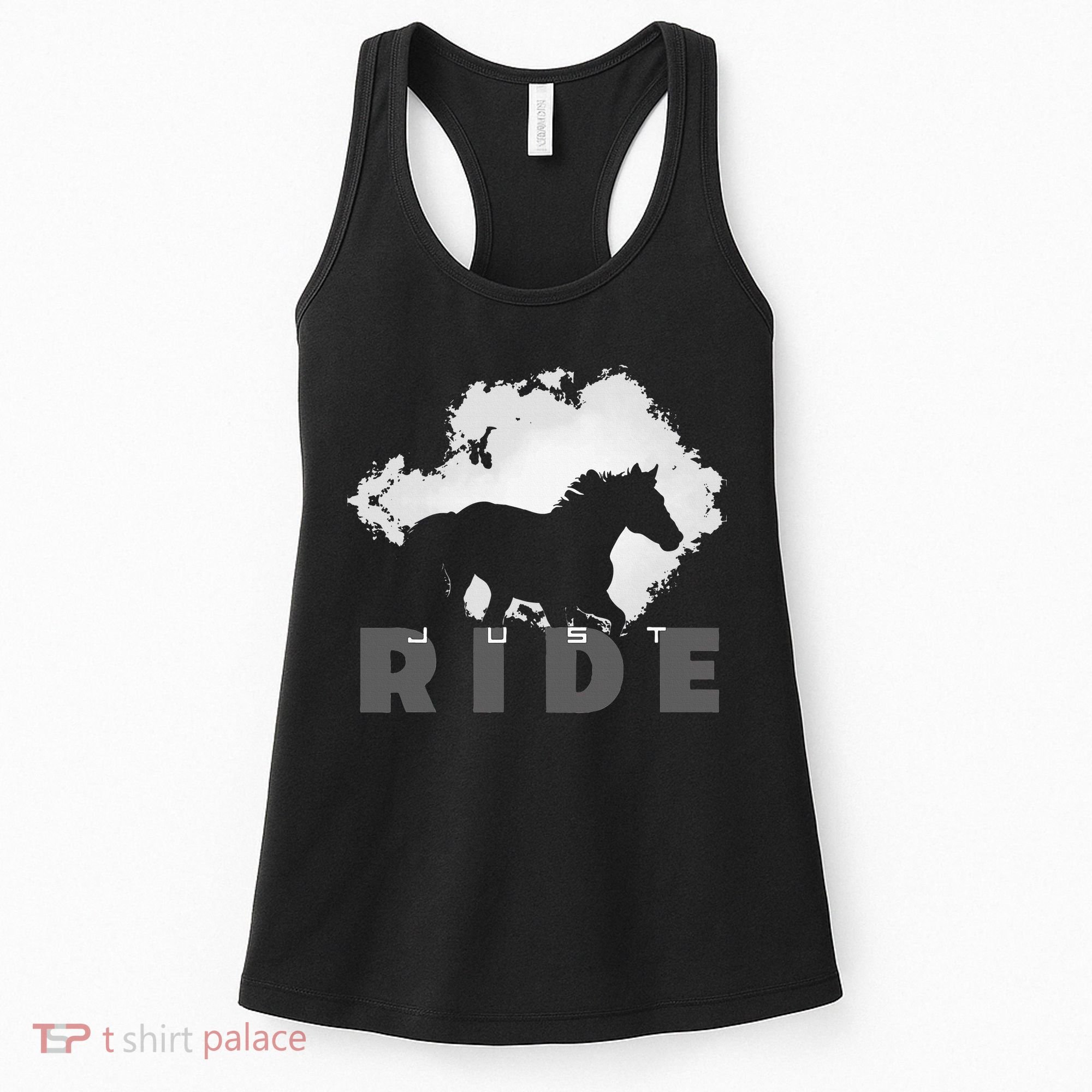 Just Ride Horseback Riding Apparel Horse Women's Tank Top