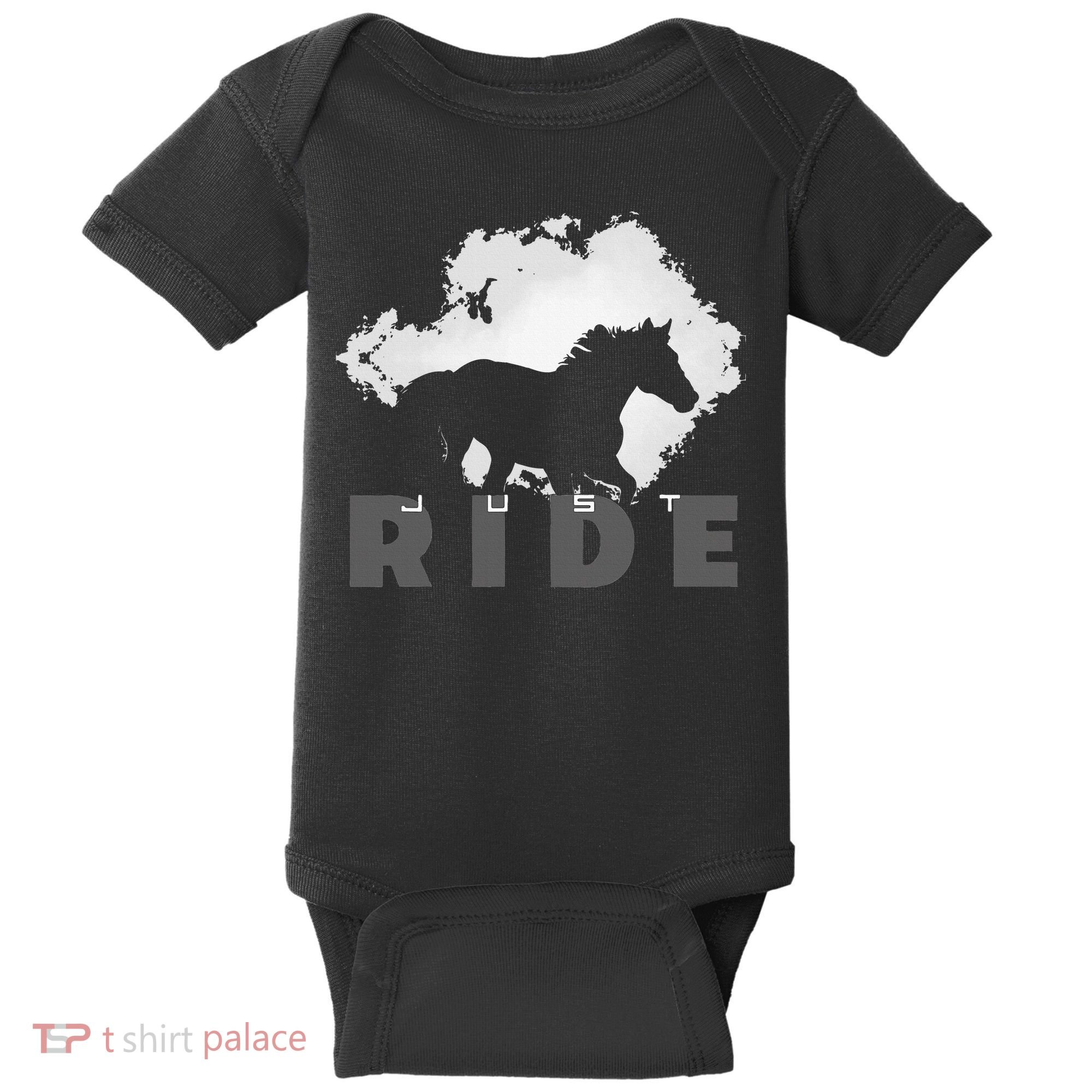 Just Ride Horseback Riding Apparel Horse Baby Bodysuit