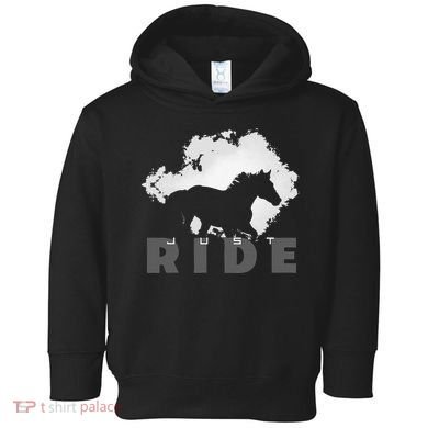Just Ride Horseback Riding Apparel Horse Toddler Hoodie