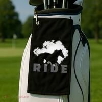 Just Ride Horseback Riding Apparel Horse Golf Towel thumb 2