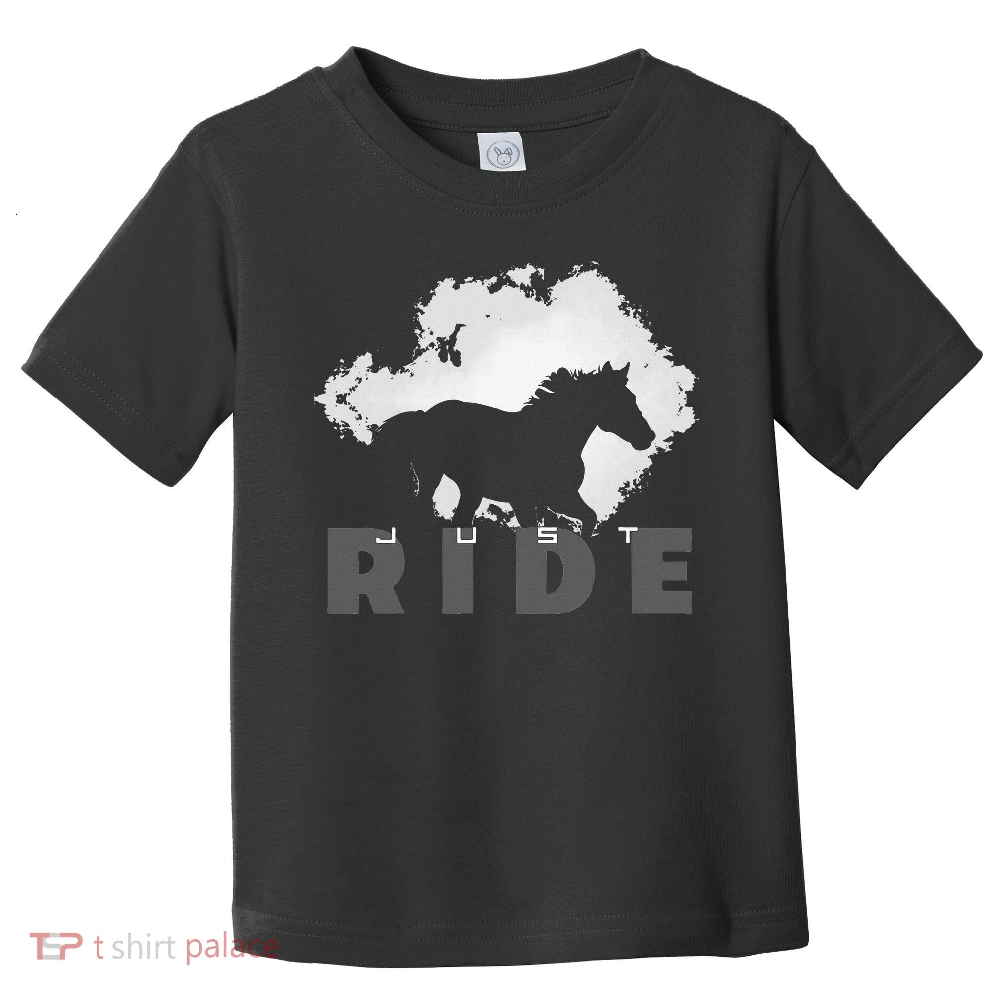 Just Ride Horseback Riding Apparel Horse Toddler T-Shirt
