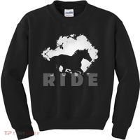 Just Ride Horseback Riding Apparel Horse Kids Sweatshirt thumb 0