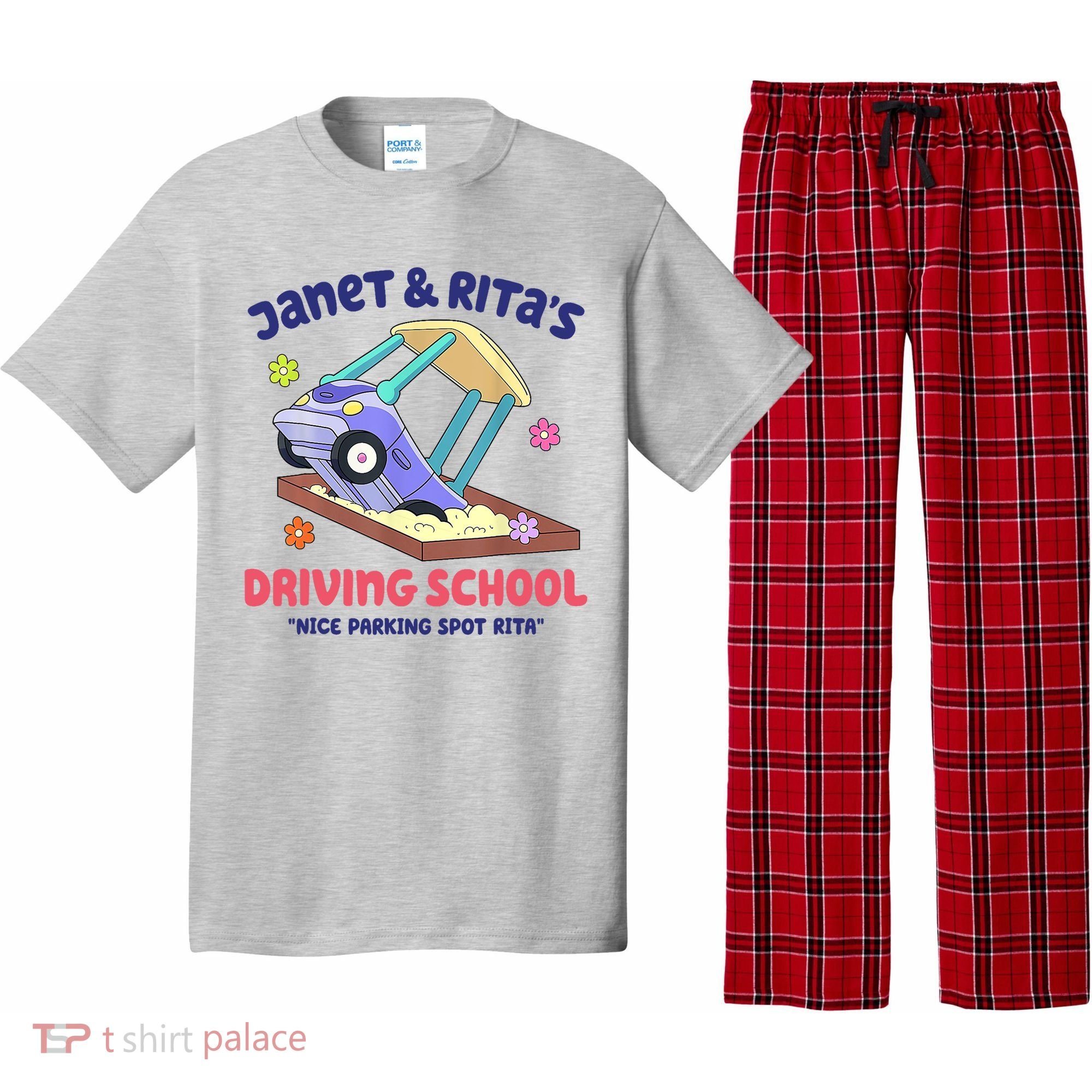 Janet & Rita Humorous Driving School Nice Parking Spot Pajama Set