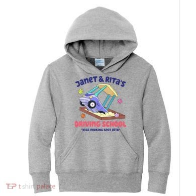 Janet & Rita Humorous Driving School Nice Parking Spot Kids Hoodie
