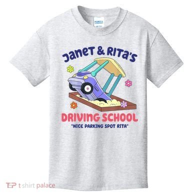 Janet & Rita Humorous Driving School Nice Parking Spot Kids T-Shirt