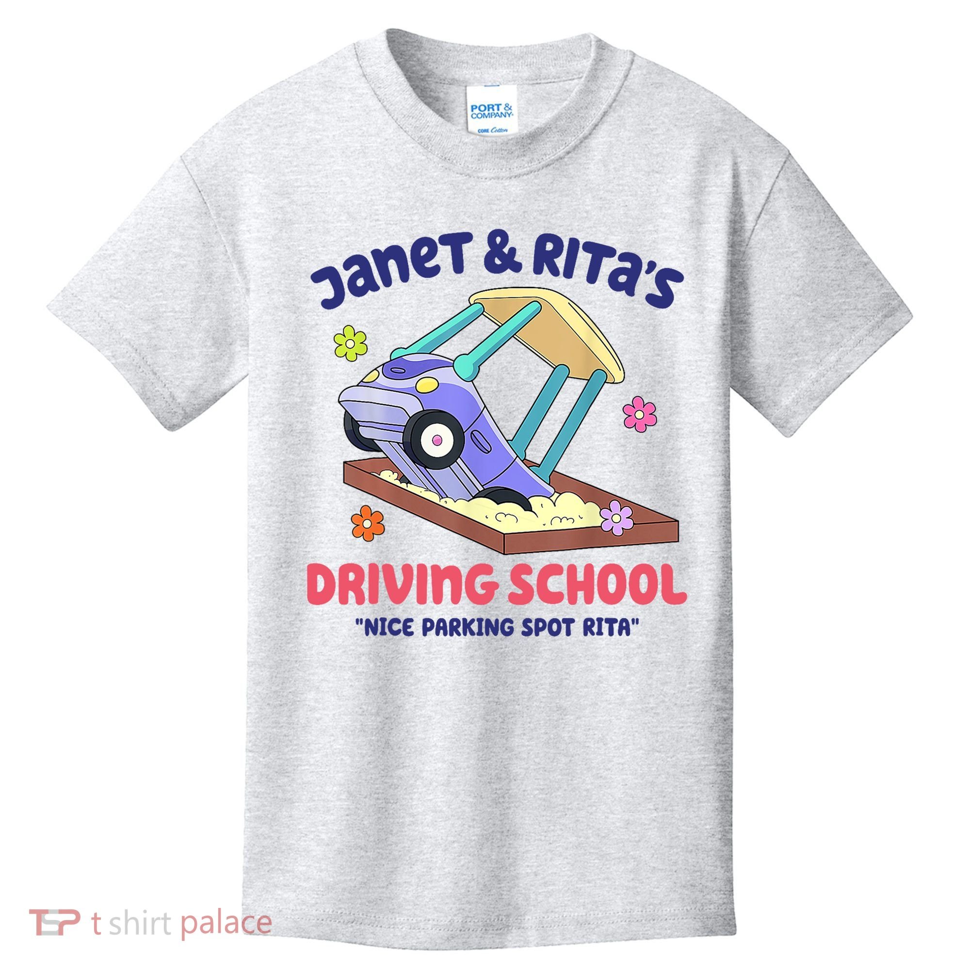 Janet & Rita Humorous Driving School Nice Parking Spot Kids T-Shirt