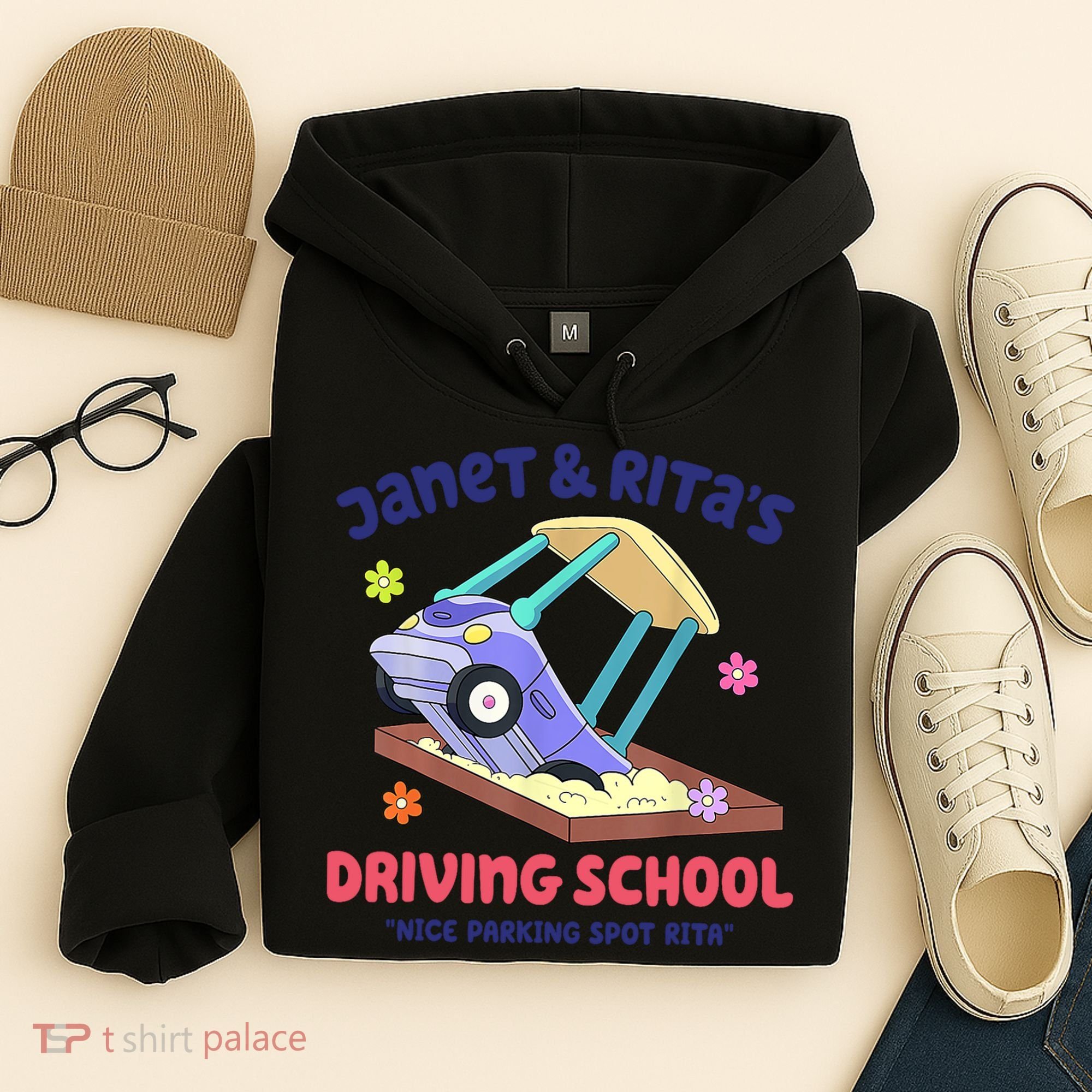 Janet & Rita Humorous Driving School Nice Parking Spot Hoodie