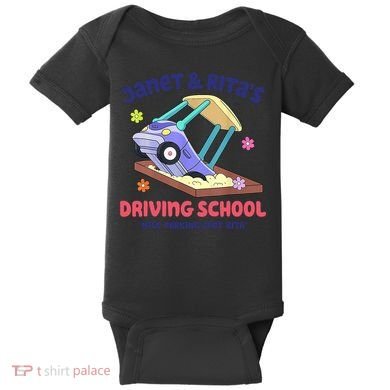 Janet & Rita Humorous Driving School Nice Parking Spot Baby Bodysuit