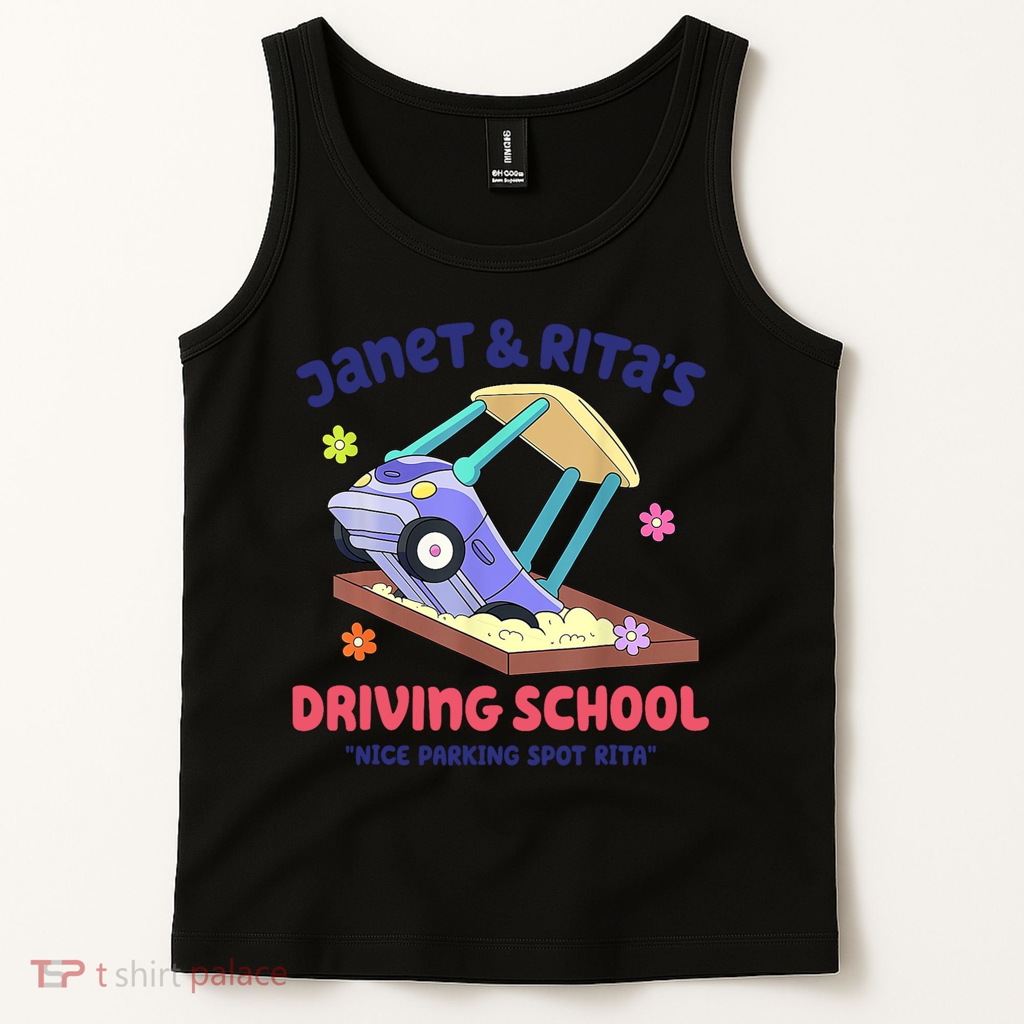 Janet & Rita Humorous Driving School Nice Parking Spot Tank Top