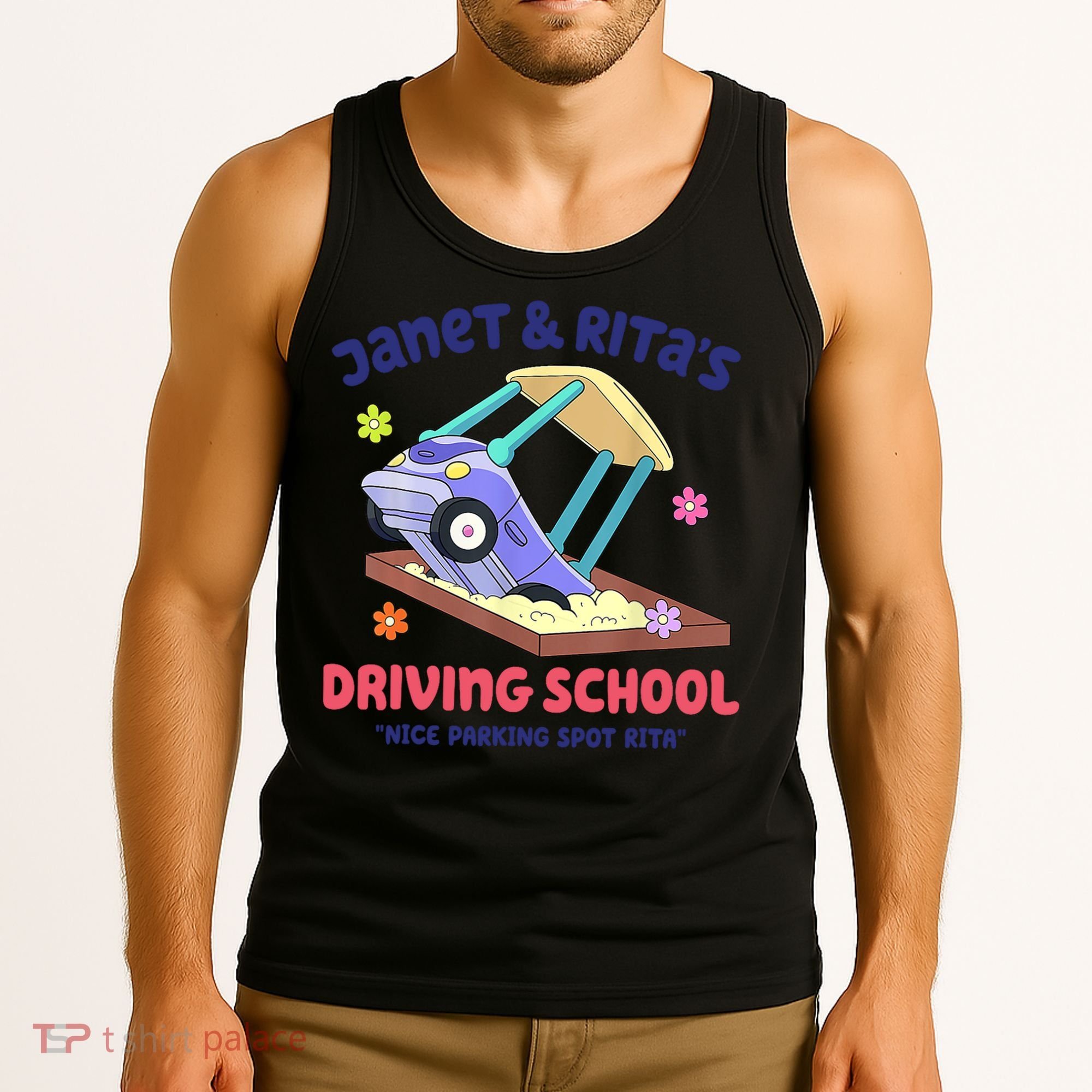 Janet & Rita Humorous Driving School Nice Parking Spot Tank Top
