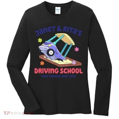 Janet & Rita Humorous Driving School Nice Parking Spot Women's Long Sleeve Shirt
