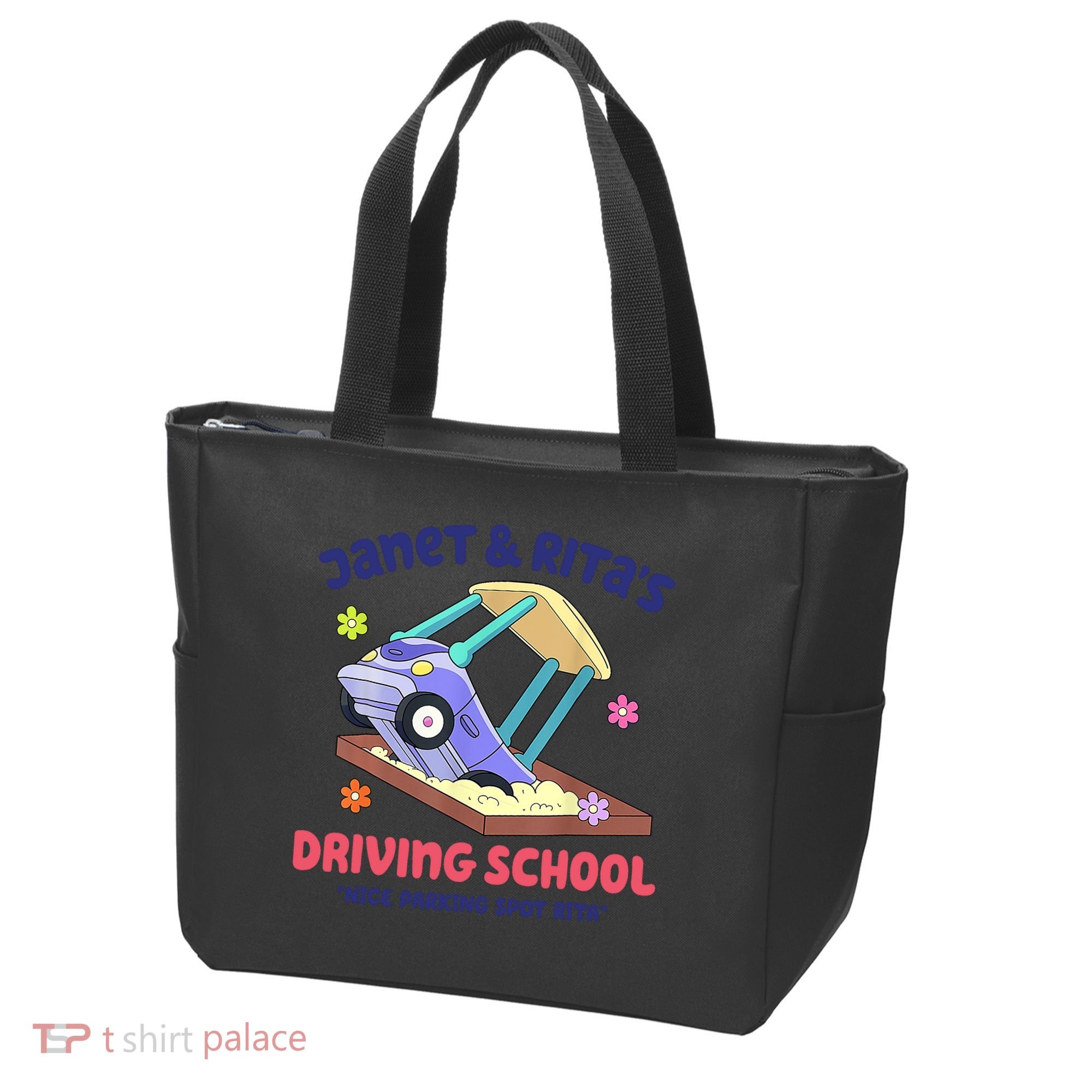 Janet & Rita Humorous Driving School Nice Parking Spot Tote Bag