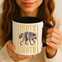 Jimothy Raccoon Coffee Mug thumb 3
