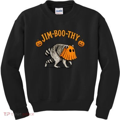 Jimothy Raccoon Jim-Boo-Thy Halloween Kids Sweatshirt