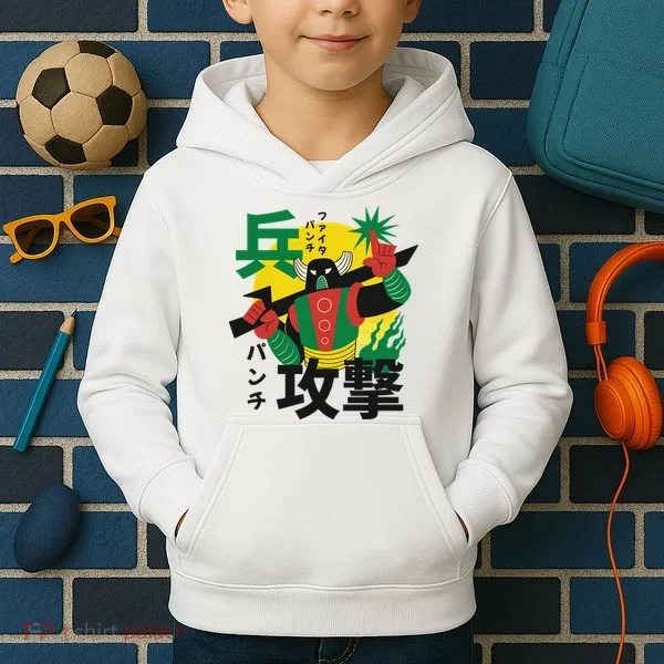 Japanese Robot Kids Hoodie