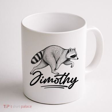 Jimothy Raccoon Coffee Mug back