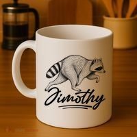 Jimothy Raccoon Coffee Mug thumb 4