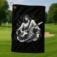 Jesus Rocks Golf Towel thumb 1