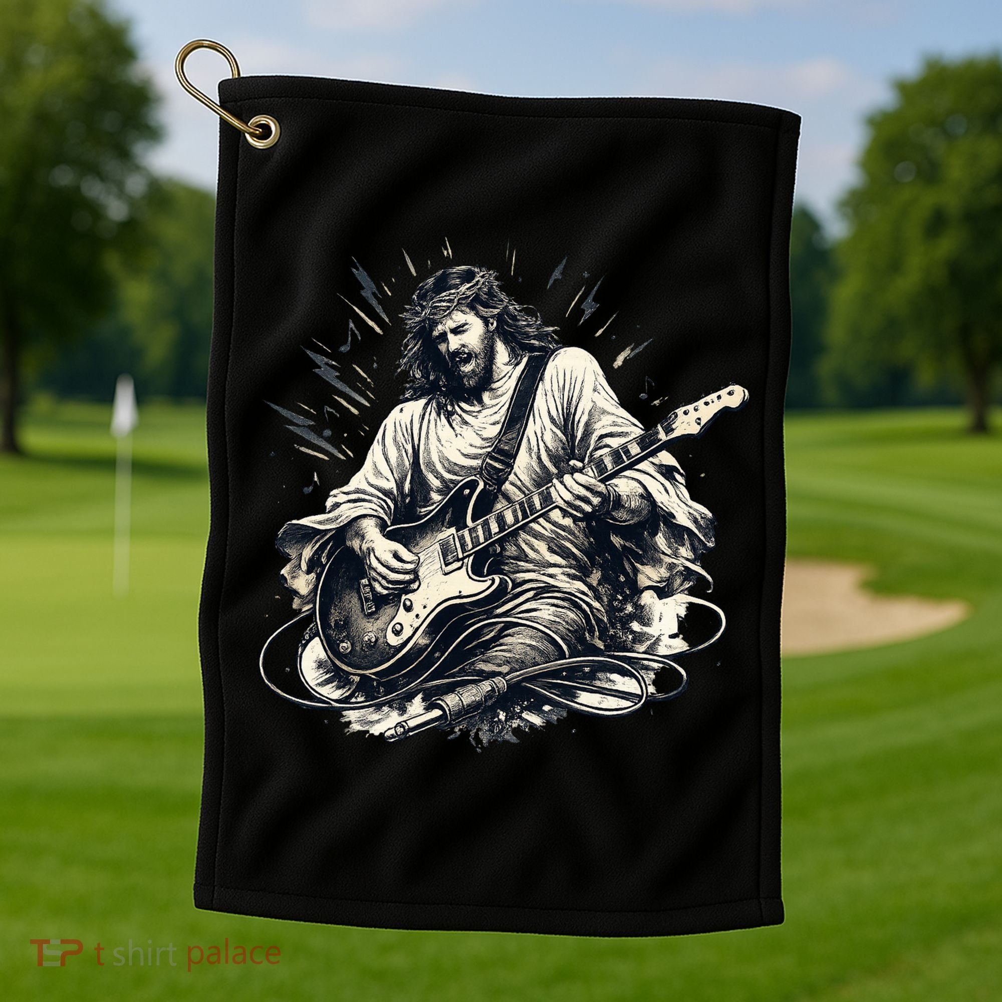 Jesus Rocks Golf Towel