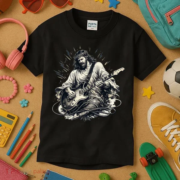 Jesus Rocks Kids T-Shirt