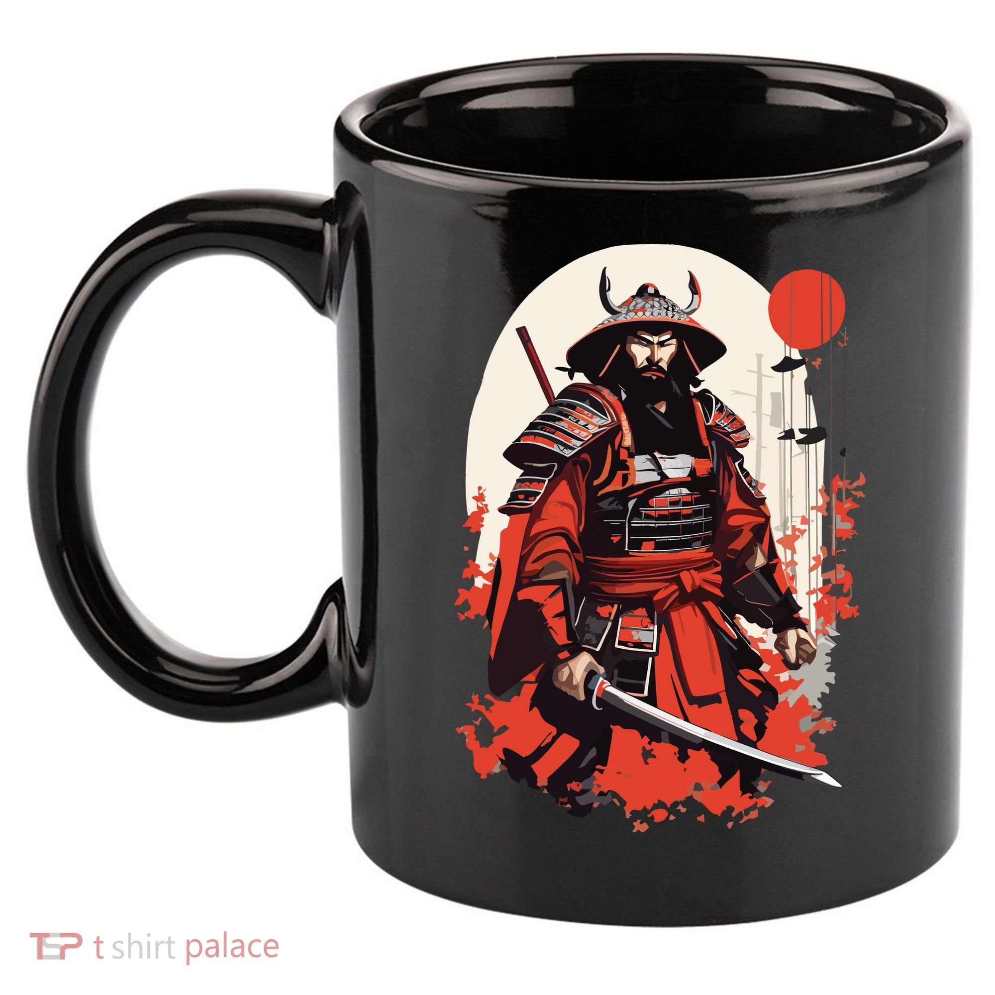 Japanese Ronin 11oz C Handle Ceramic Mug