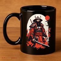 Japanese Ronin 11oz C Handle Ceramic Mug thumb 4
