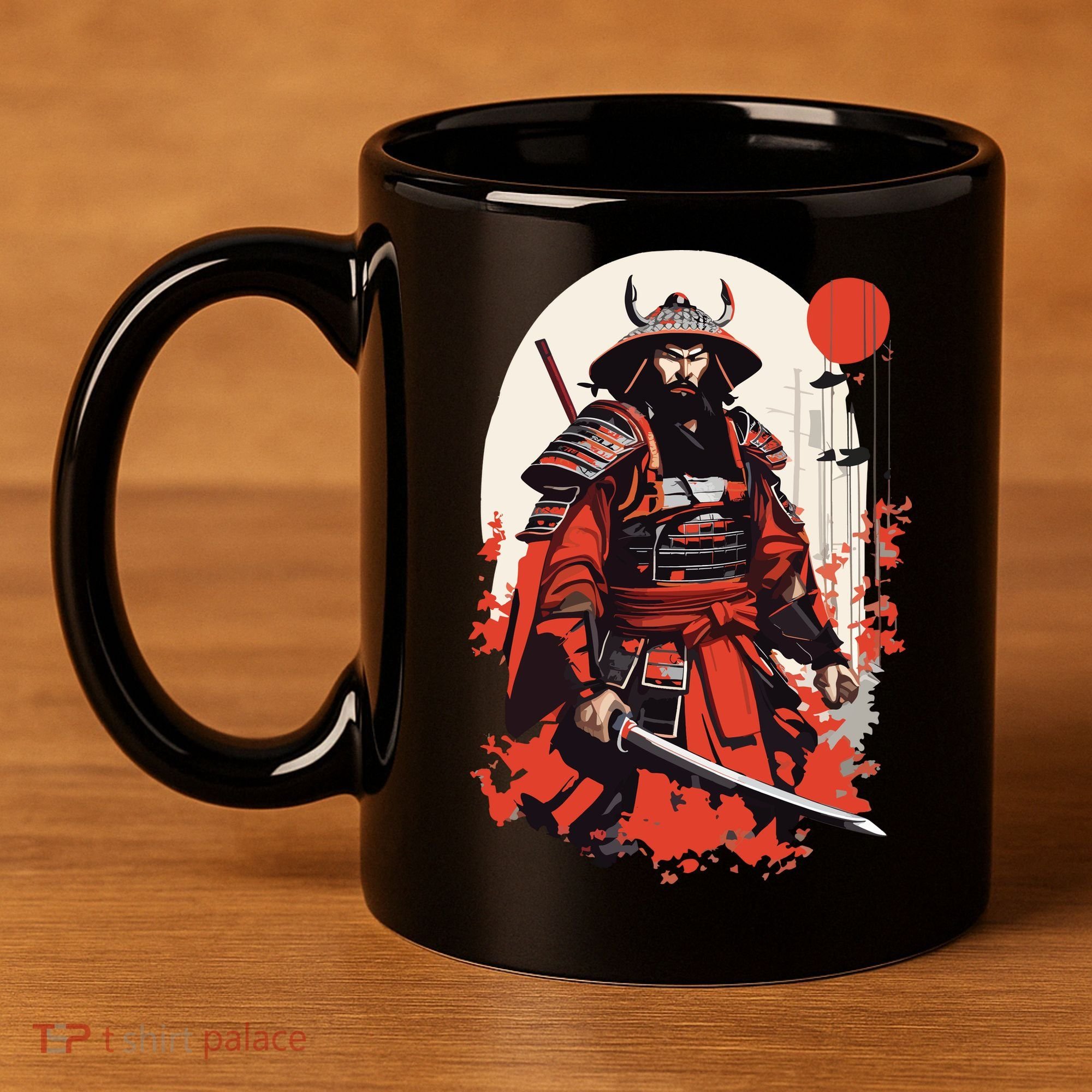 Japanese Ronin 11oz C Handle Ceramic Mug