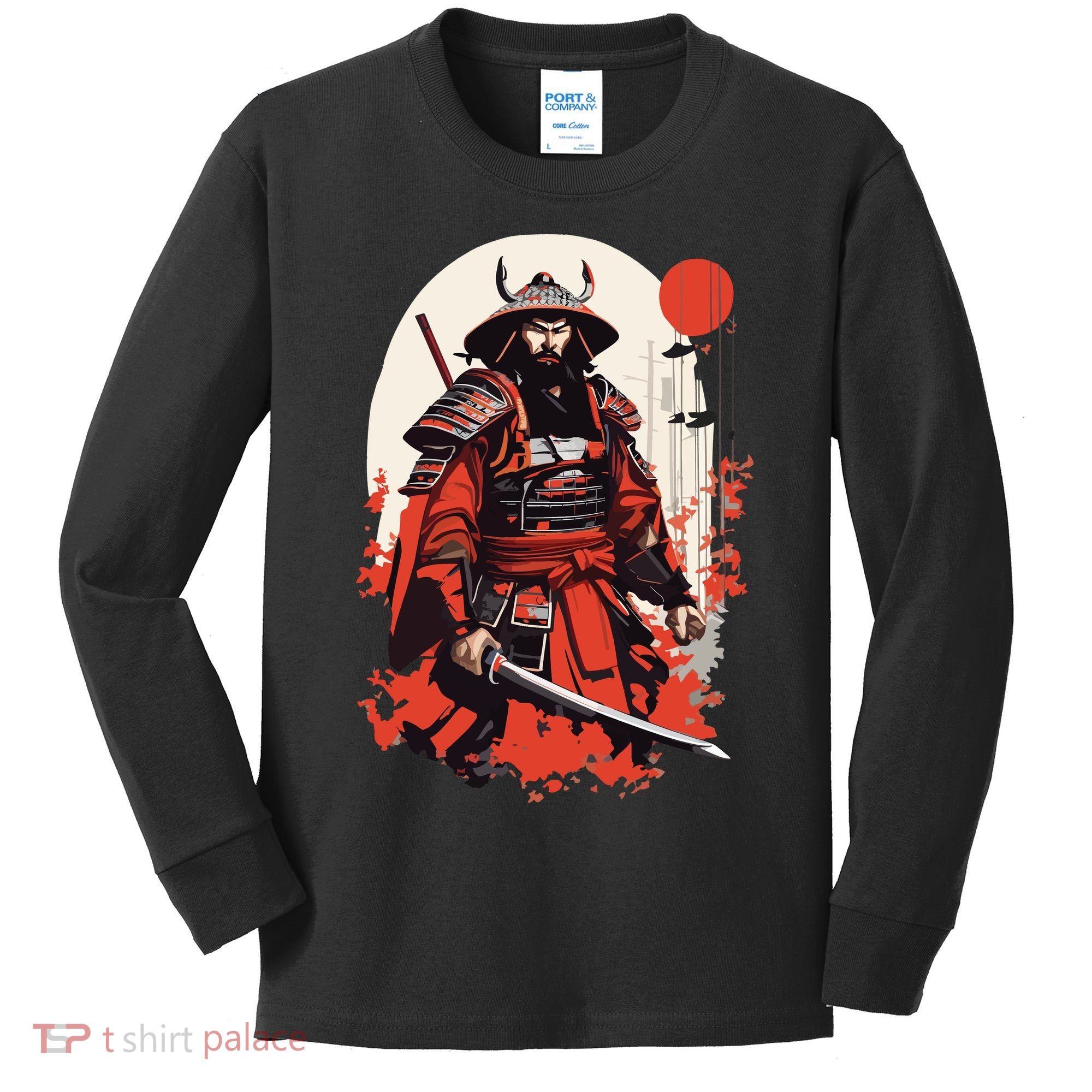 Japanese Ronin Kids Long Sleeve Shirt