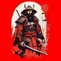 Japanese Ronin Santa Hat thumb 1