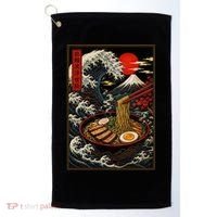 Japanese Ramen Kawaii Anime Golf Towel thumb 0