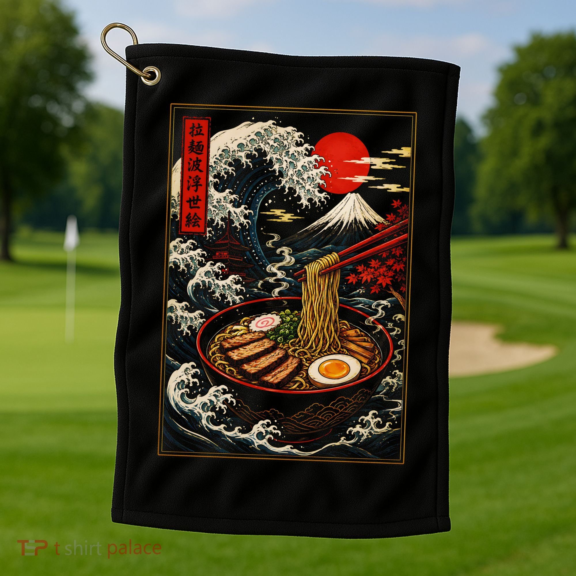 Japanese Ramen Kawaii Anime Golf Towel