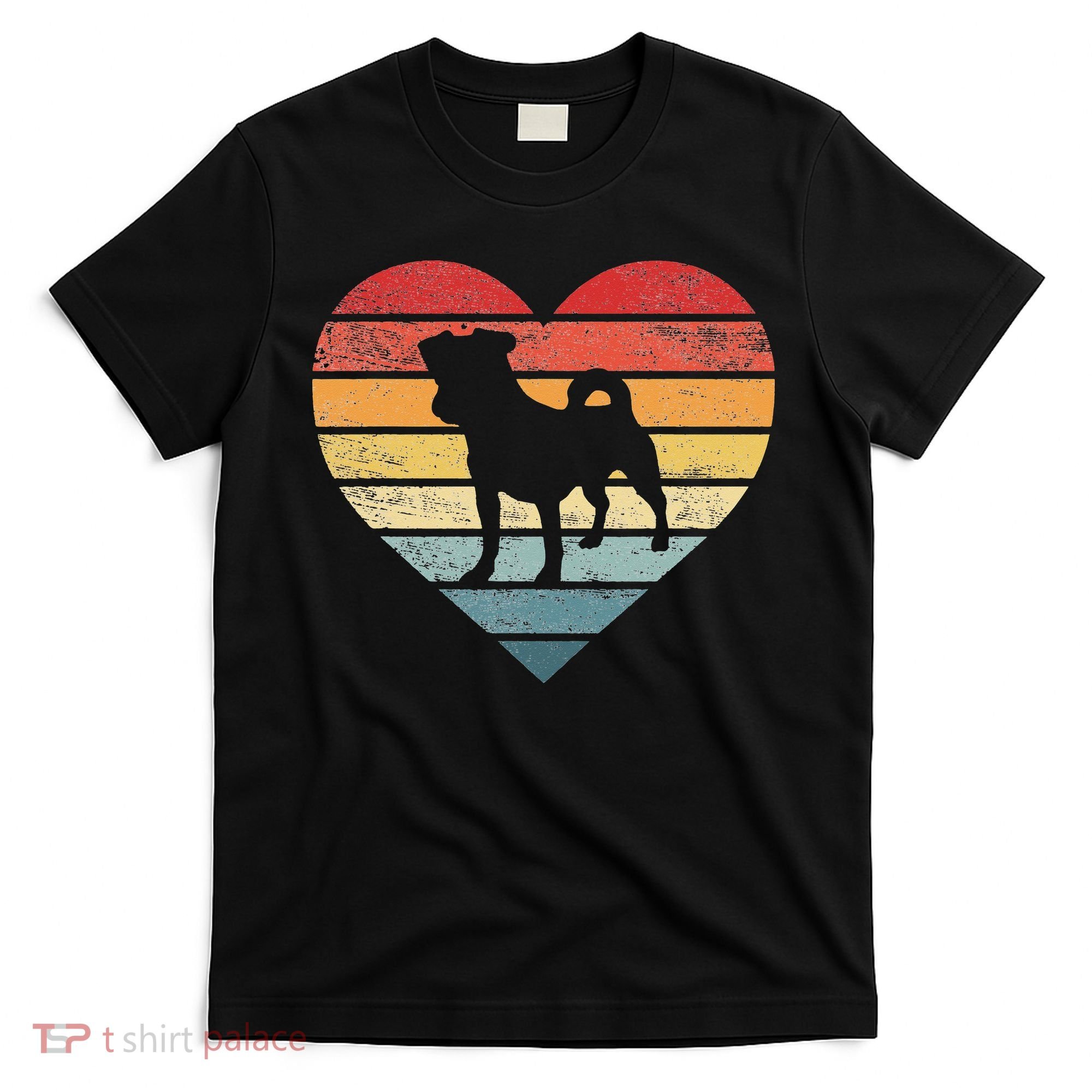 Jack Russell Lover Owner Gifts Retro Sunset Dog Mom Dad T-Shirt