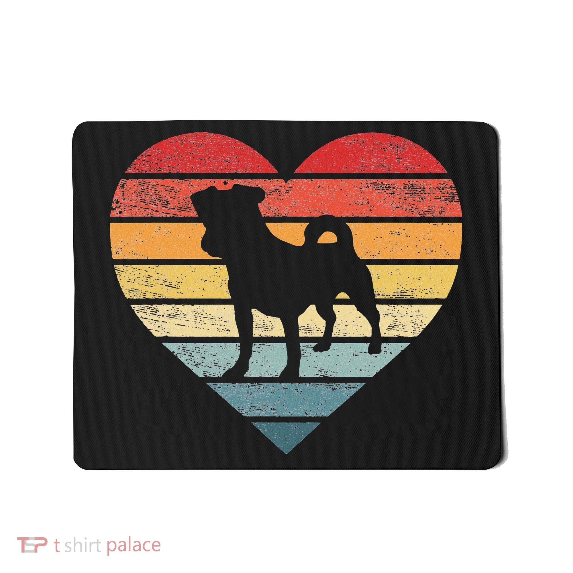 Jack Russell Lover Owner Gifts Retro Sunset Dog Mom Dad Mousepad