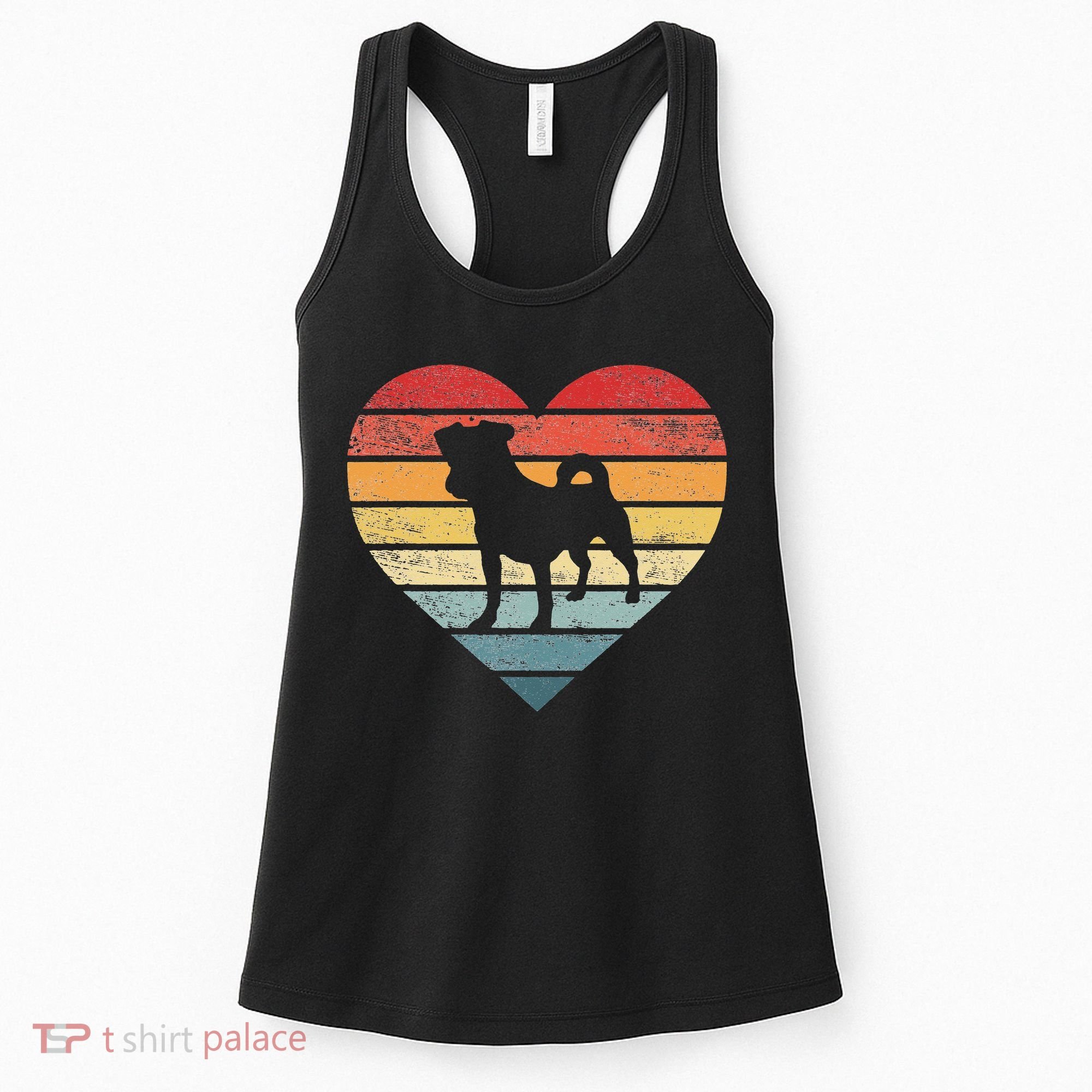 Jack Russell Lover Owner Gifts Retro Sunset Dog Mom Dad Women's Tank Top