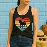 Jack Russell Lover Owner Gifts Retro Sunset Dog Mom Dad Women's Tank Top thumb 2