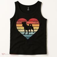 Jack Russell Lover Owner Gifts Retro Sunset Dog Mom Dad Tank Top thumb 2