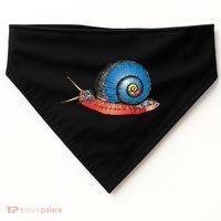 Just Really Like Snails Snail Lover Great Gift USA-Made Doggie Bandana thumb 0