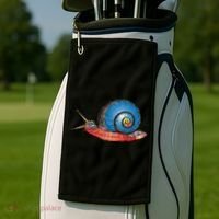 Just Really Like Snails Snail Lover Great Gift Golf Towel thumb 2