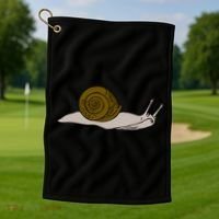 Just Really Like Snails Snail Lover Gift Golf Towel thumb 1