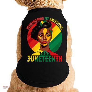 Juneteenth Remebering My Ancestors Black Doggie Tank